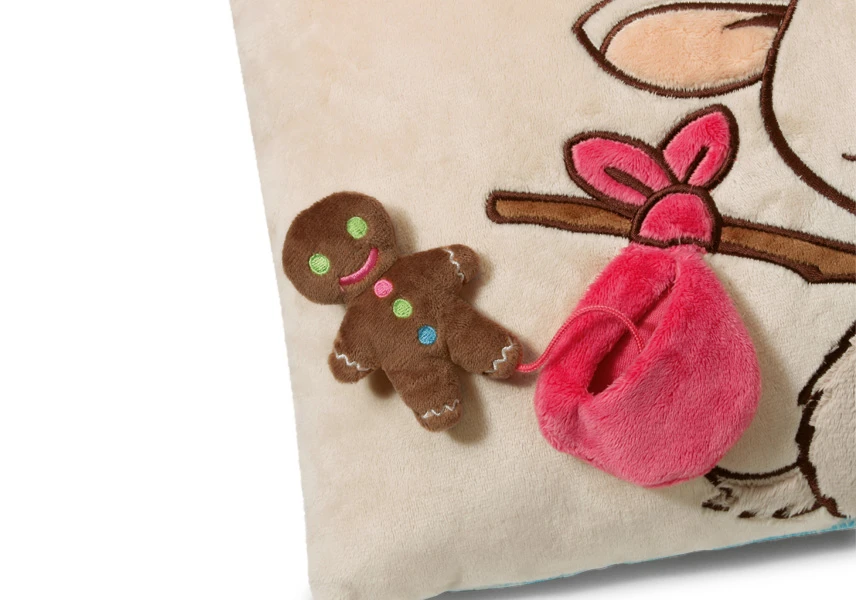 Nici 37620 Kissen Zicklein Hänsel + 2D Lebkuchenmann 43x25cm Plüsch Fairy Tales 4 Nici 37620 Kissen Zicklein Hänsel + 2D Lebkuchenmann 43x25cm Plüsch Fairy Tales – Bild 2