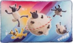 Nici 44342 Kissen Shaun Das Schaf Ufo-Alarm Plüsch Kuschelkissen 43x25cm