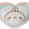 Nici 48228 Kissen Herzförmig Molang Regenbogenherz 40x30cm Stretch-Plüsch Kawaii -Nici 48228 01 HA Frei